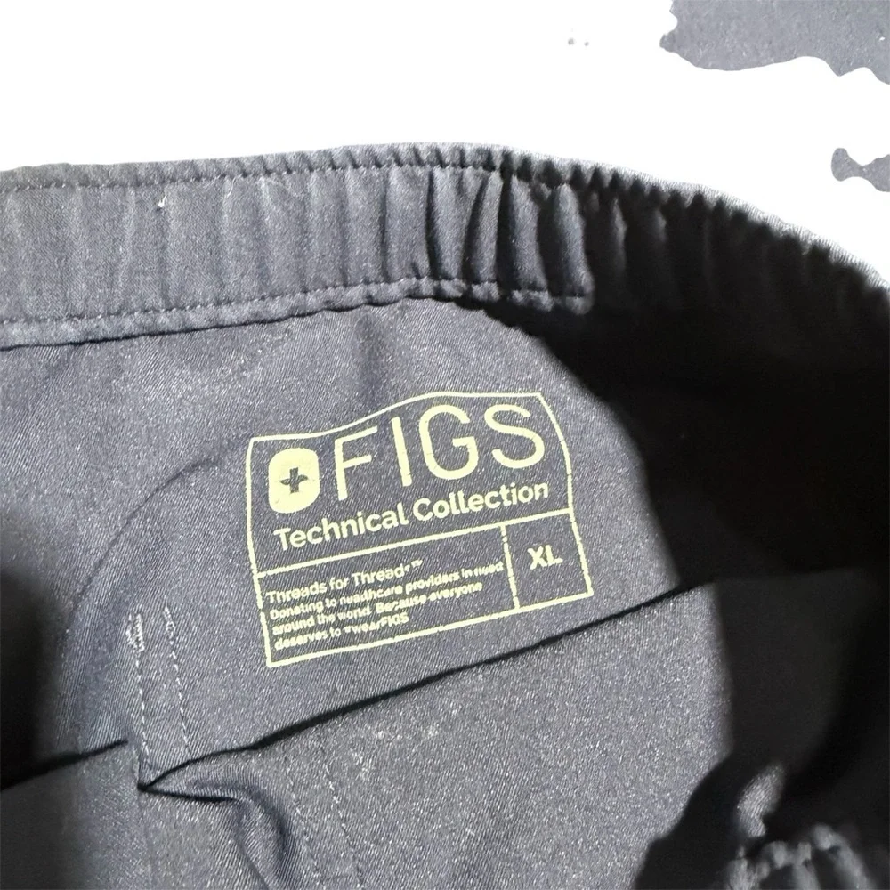 Figs Men's Navy Drawstring Scrub Pants XL